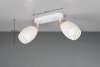 Nowoczesny plafon lampa sufitowa podwójna biała regulowane tuby klasyczna w stylu orientalnym metalowa drewniany dekor BIDAR R81572031 Rl